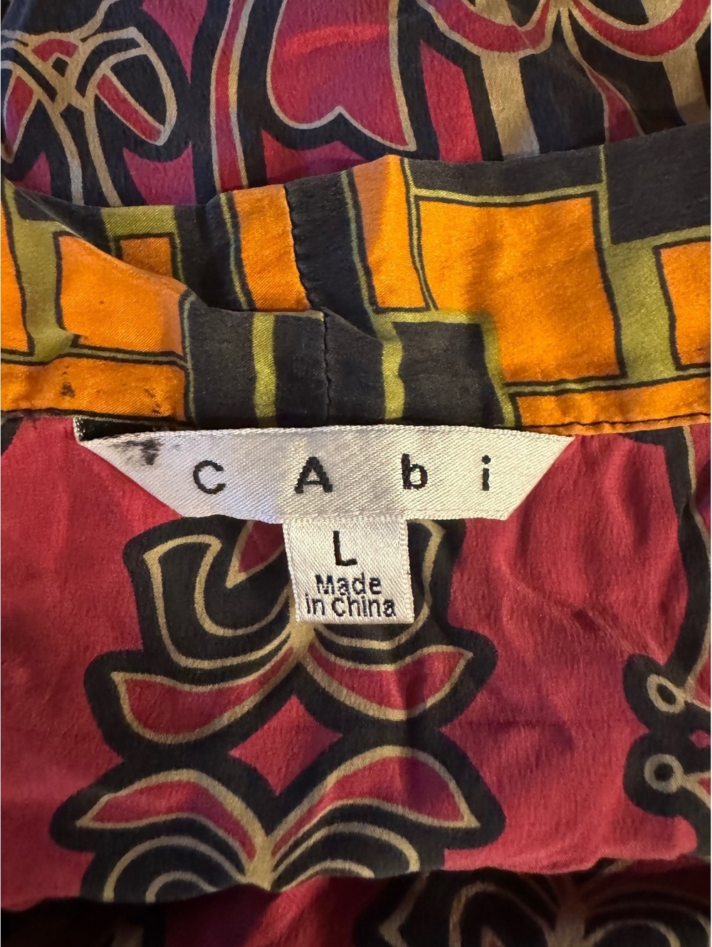 Cabi Women's Large Bohemian Style Tunic Top with Pattern - Picture 5 of 7